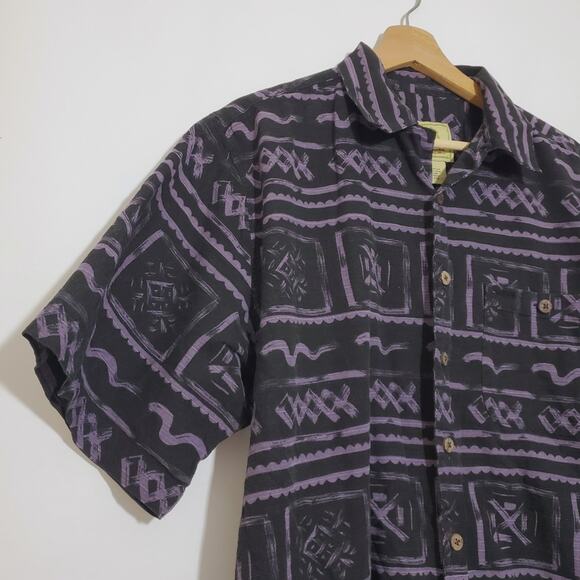 Joe Marlin | Fun Island Vibes Patterned Short Sleeve Button Up Shirt - Picture 2 of 6